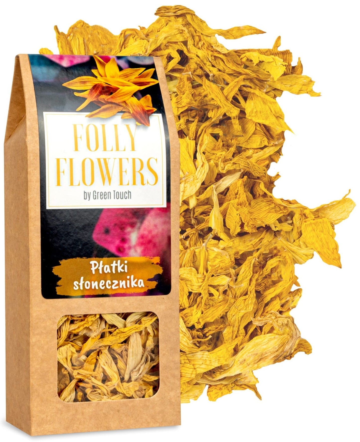 Płatki słonecznika suszone kwiaty jadalne 15g