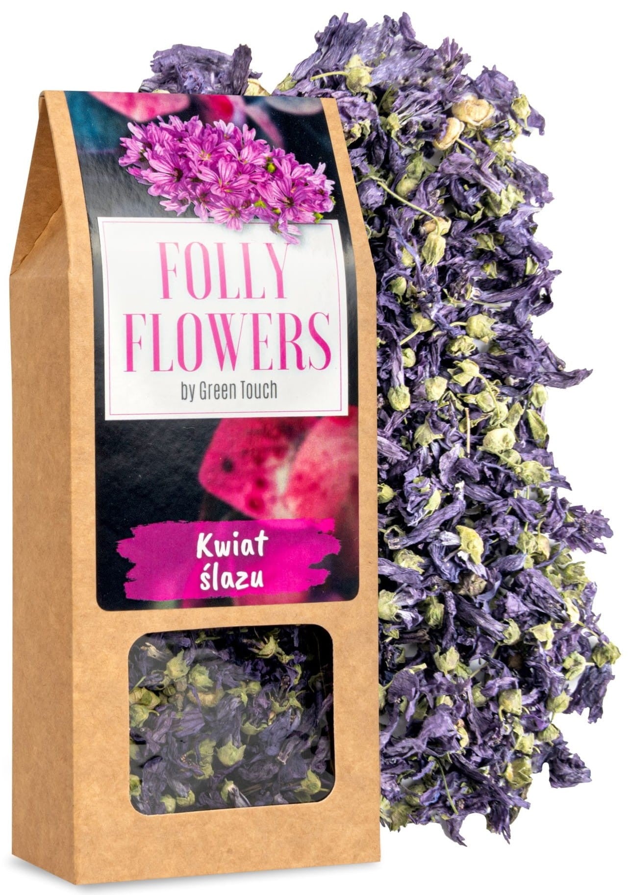 Ślaz dziki malwa suszony kwiaty jadalne 15g