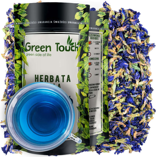 Niebieska herbata Klitoria Ternateńska Butterfly Pea Tea 25g premium mocny kolor