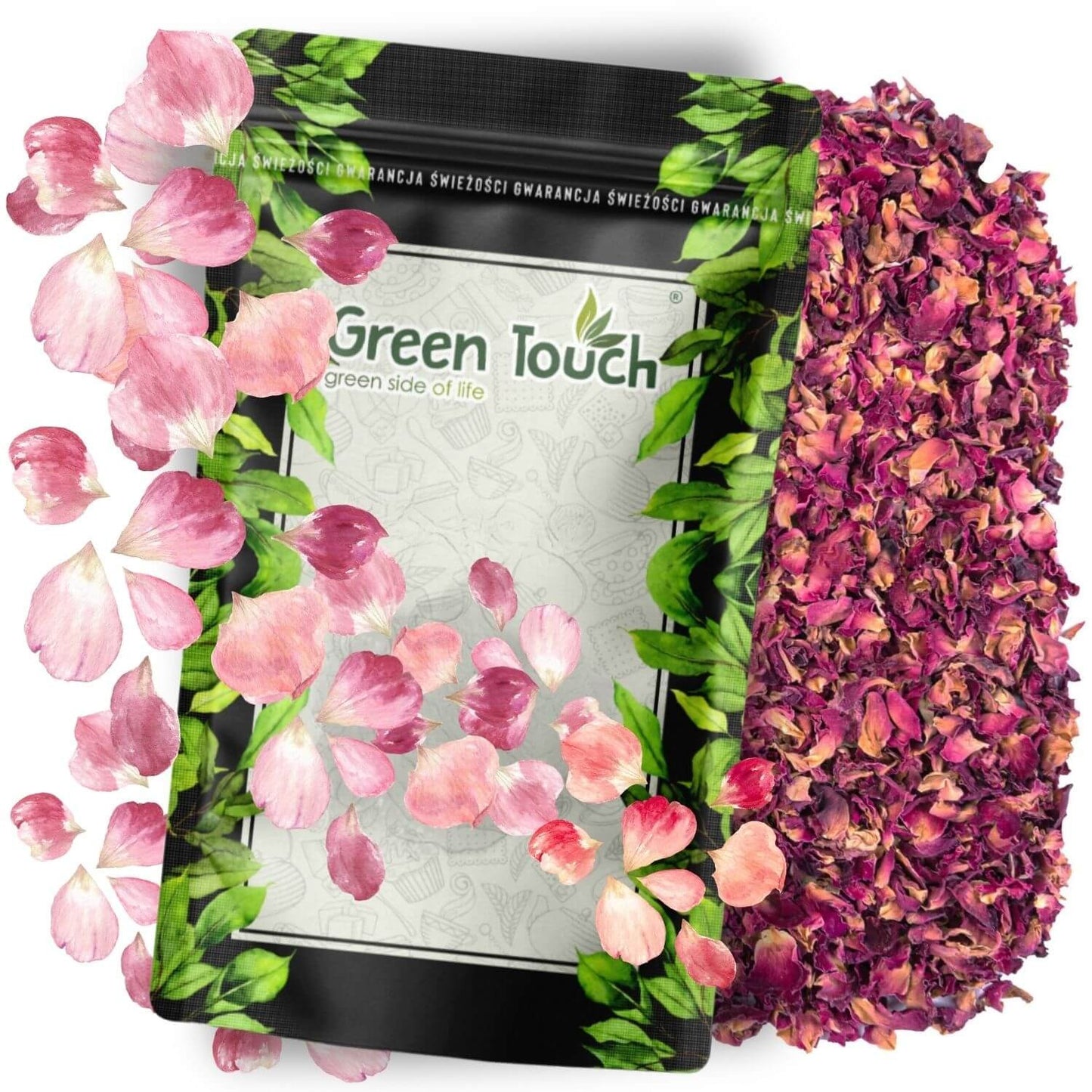 Płatki róży suszone jadalne - róża płatek